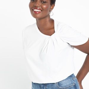 NWT white short sleeved ELOQUII top